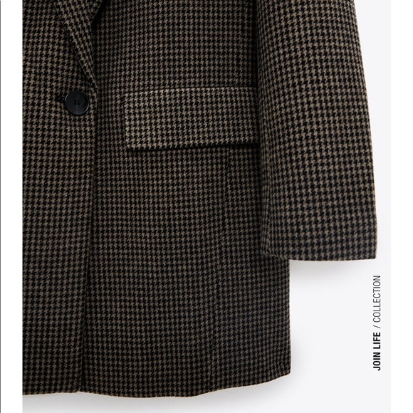 Zara Houndstooth Blazer - Picture 9 of 10